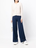 Thumbnail for your product : N.Peal Cable-Knit Button-Down Cardigan