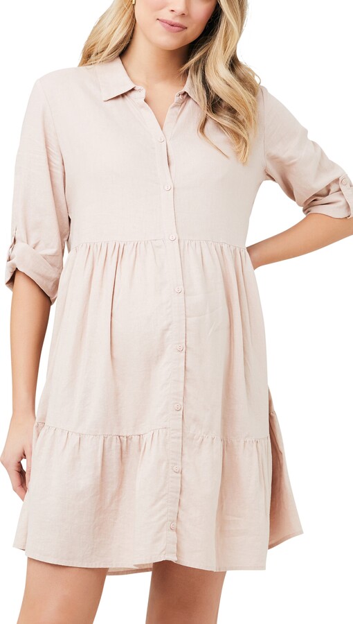 Ripe Maternity Adel Linen Dress