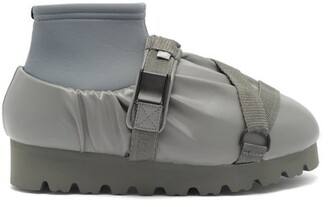 YUME YUME Camp Faux-leather And Neoprene Shoes - Grey
