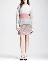 Thumbnail for your product : Proenza Schouler Paneled Mixed-Knit Sweater