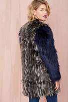 Thumbnail for your product : Nasty Gal Glamorous Naima Faux Fur Coat