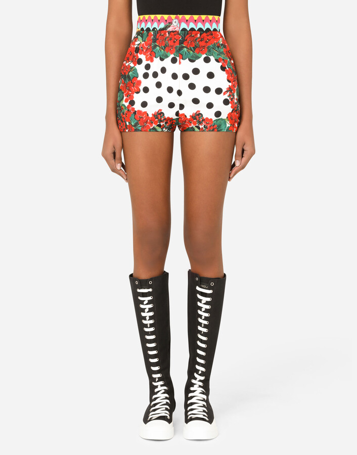 Dolce & Gabbana Patchwork twill highwaisted panties ShopStyle