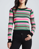 Thumbnail for your product : Milly Kuji Reversible Crewneck Sweater