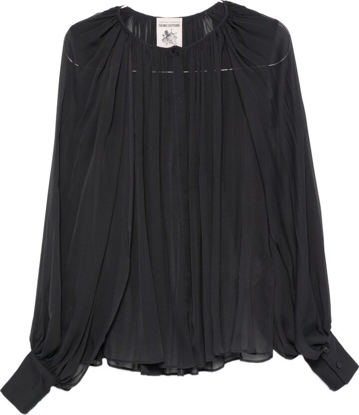 Semi-Couture Semicouture Silk Blend Blouse