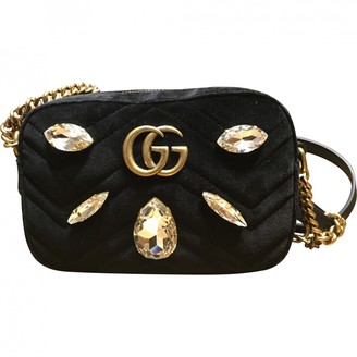 Gucci Marmont Black Velvet Handbags