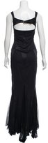 Thumbnail for your product : Just Cavalli Silk Panel Maxi Dress