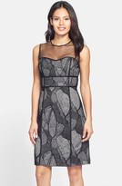 Thumbnail for your product : JS Collections Illusion Yoke Bonded Lace Sheath Dress