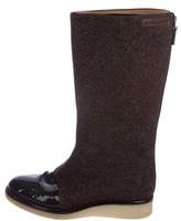 Thumbnail for your product : Emporio Armani Round-Toe Mid-Calf Boots