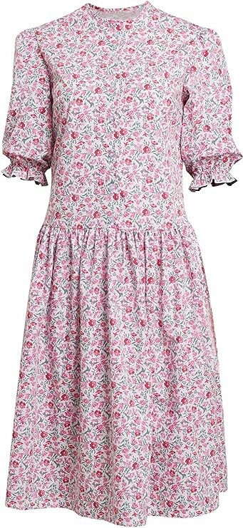 Vaianie Women's Lydia Barbara Costume Pink Floral Print Dress Outfits Cosplay Skirt Halloween Suit