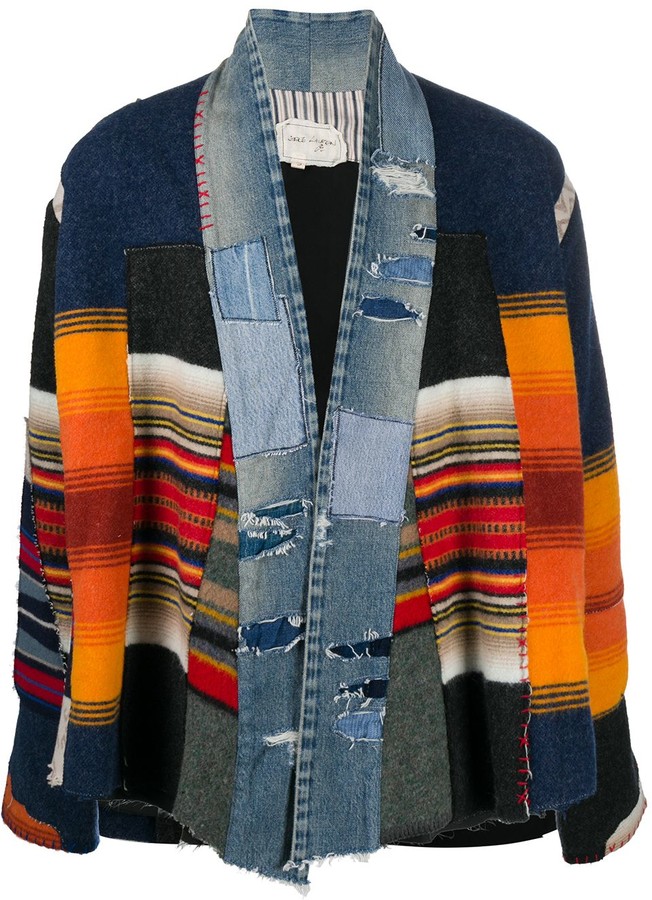 patchwork jacket mens