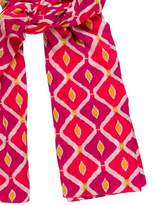 Thumbnail for your product : Tory Burch Woven Abstract Printed Scarf