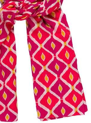 Tory Burch Woven Abstract Printed Scarf