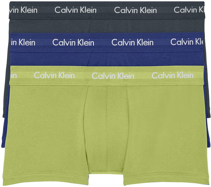 calvin klein men's cotton stretch multipack low rise trunks