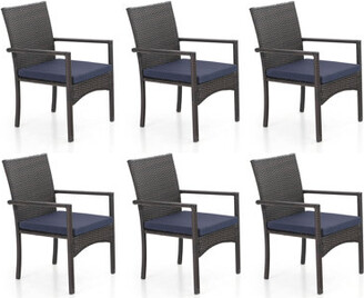 Eita Recliner Patio Chair with Cushions Lark Manor Cushion Color: Sailcloth Beige