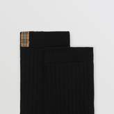 Thumbnail for your product : Burberry Check Detail Cotton Blend Socks
