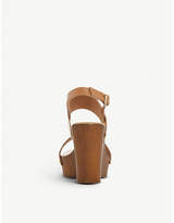 Thumbnail for your product : Dune Kimmey leather slingback platform wedge sandals