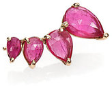 Thumbnail for your product : Jacquie Aiche Ruby & 14K Yellow Gold Graduated Single Ear Cuff