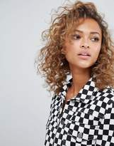 Thumbnail for your product : ASOS Design Denim Jacket In Checkerboard Print