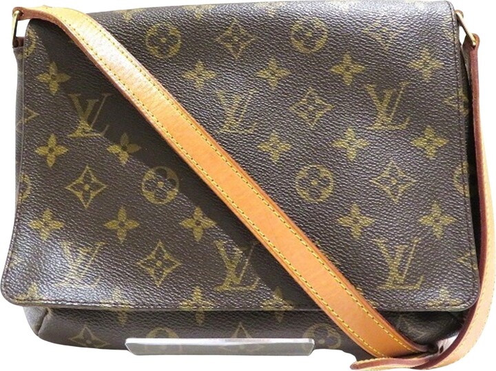 Louis Vuitton Musette Tango Brown Canvas Shopper Bag (Pre-Owned