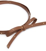 Thumbnail for your product : Fallon Hammered stud wraparound leather choker