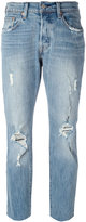 Thumbnail for your product : Levi's distressed cropped jeans