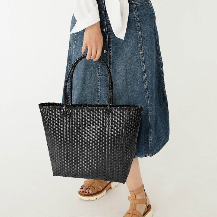 FASHNZFAB Basket Weave Tote Bag / Shoulder Bag