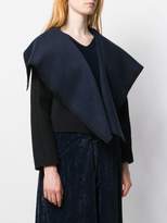 Thumbnail for your product : Dusan oversized collar cropped jacket