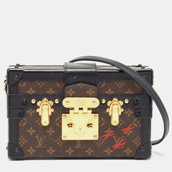 Louis Vuitton - Authenticated Petite Malle Handbag - Leather Beige Plain for Women, Very Good Condition