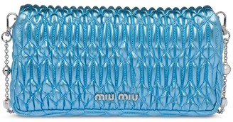 Miu Miu Crystal-Embellished Clutch Bag