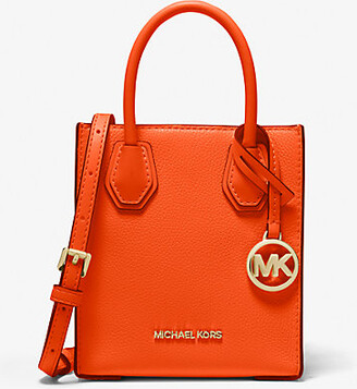 Leather crossbody bag Michael Kors Orange in Leather - 17891058