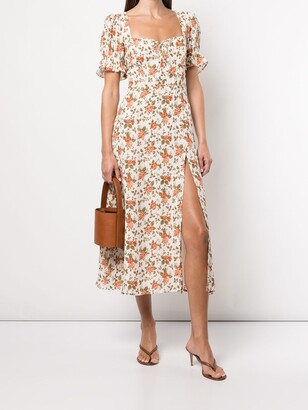 Reformation Alta floral-print midi dress - ShopStyle