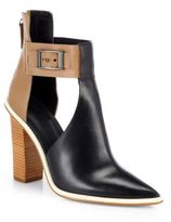 Thumbnail for your product : Tibi Leather Two-Tone Cutout Ankle Boots