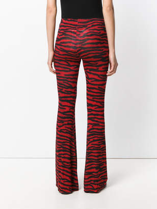 MM6 MAISON MARGIELA zebra stripe printed flared trousers