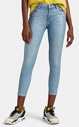 J Brand Women's 835 Coated Mid-Rise Crop Skinny Jeans