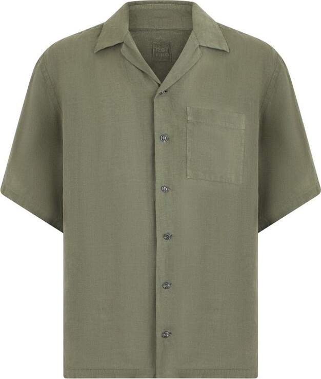 120% Lino Short-Sleeve Linen Shirt