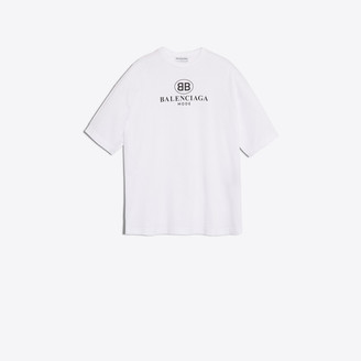 Balenciaga Bb Mode Semi Fitted Tee-shirt