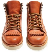 Thumbnail for your product : J.W.Anderson Kiltie-fringe Leather Boots - Tan