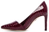 Thumbnail for your product : Alice + Olivia Dina Croc Embossed Pumps