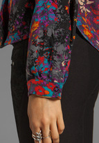 Thumbnail for your product : Tracy Reese Small Floral Surplice Blouse
