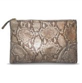 Thumbnail for your product : Linell Ellis Nikki Clutch in Brown Snake