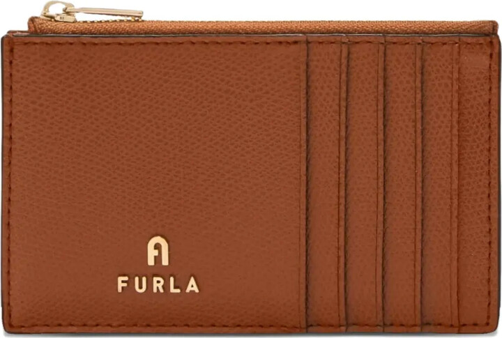 Furla Camelia zip logo wallet