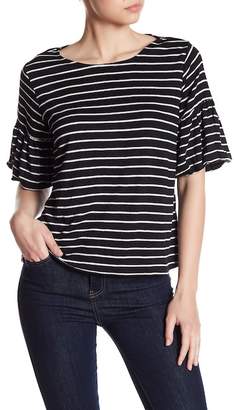 Cable & Gauge Striped Puff Sleeve Shirt