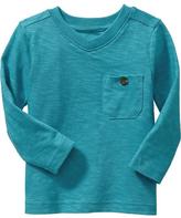Thumbnail for your product : Old Navy V-Neck Pocket Tees for Baby