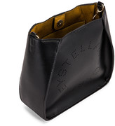 Thumbnail for your product : Stella McCartney Mini Faux Leather Crossbody Bag in Black | FWRD