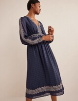 Thumbnail for your product : Boden Embroidered V-neck Midi Dress