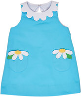 Thumbnail for your product : Florence Eiseman Sleeveless Pique Daisy Dress, Blue, Size 2-6X