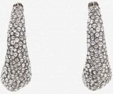 Thumbnail for your product : Alexander McQueen Women's Molten Pave Earrings In Antique Silver