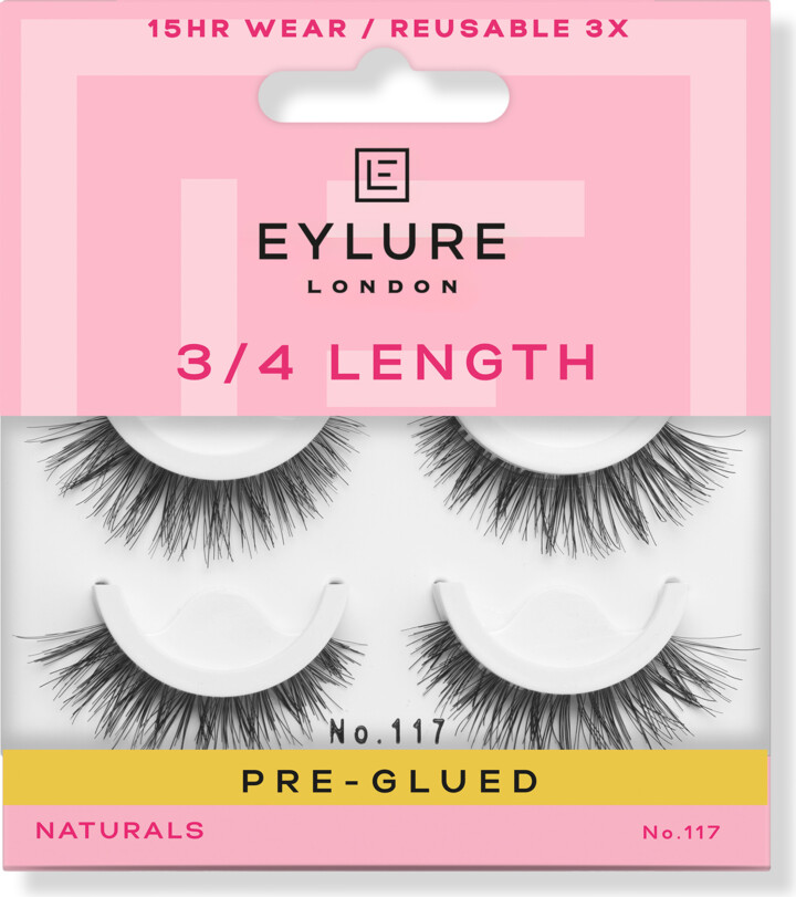 Eylure Pre-Glued Light & Wispy No. 117 Eyelashes Twin Pack