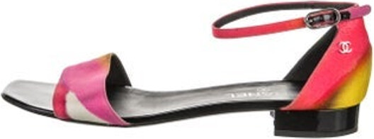 Chanel D'Orsay Pumps From the 2015 Collection Red Interlocking CC Logo Square-Toes Platform Buckle Closure at Ankles Designer