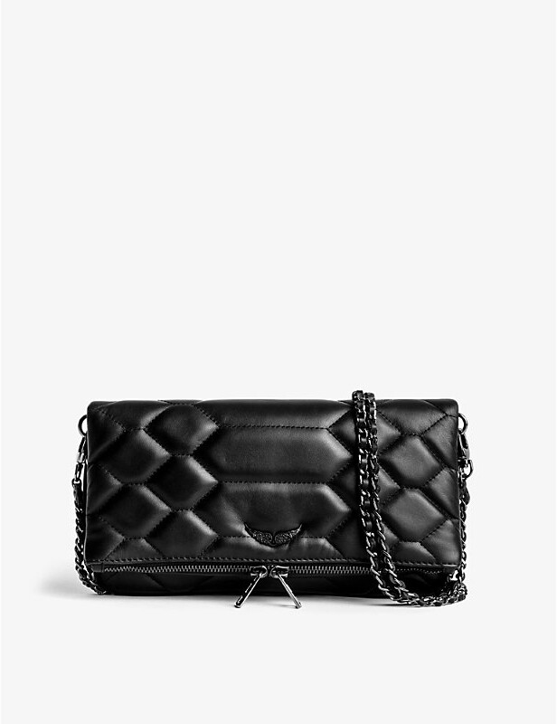 ZADIG & VOLTAIRE: Rock Nano bag in leather with python print